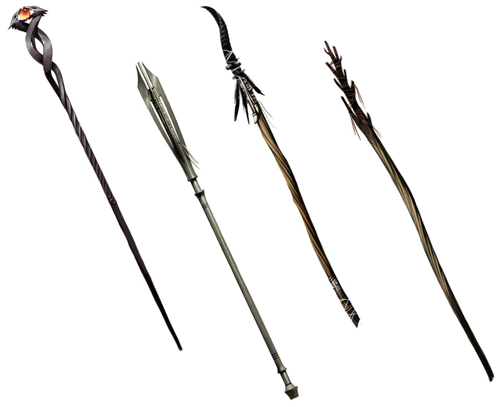 Staff Designs Art from Dragon Age: Origins