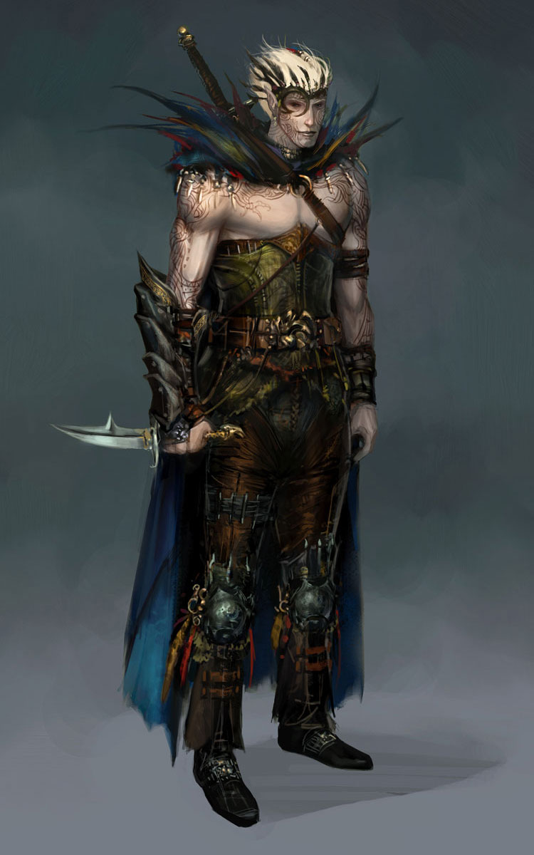 Zevran Arainai Art from Dragon Age: Origins