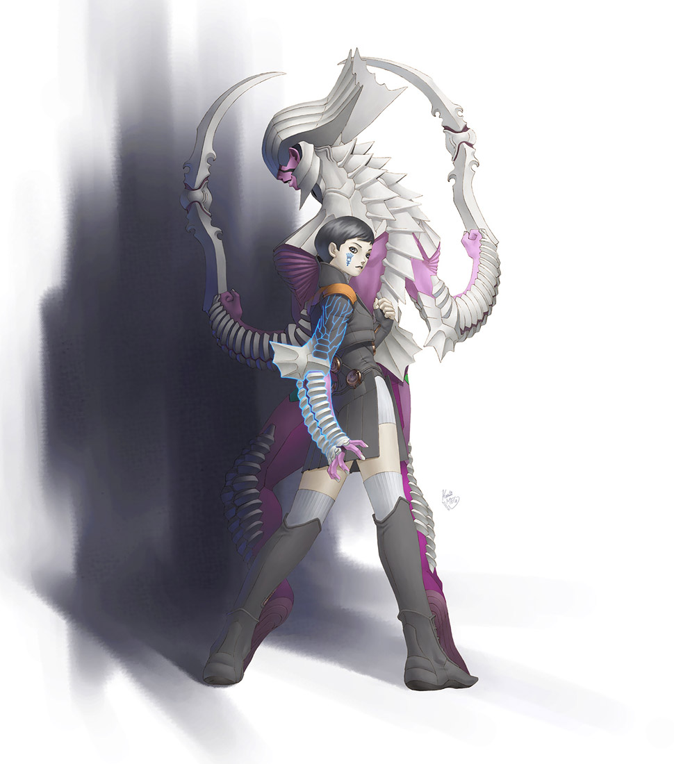 Sera & Varnani Art from Shin Megami Tensei: Digital Devil Saga