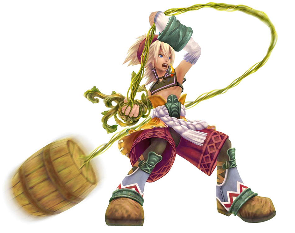 Keldy Whip Attack Render from Dawn of Mana