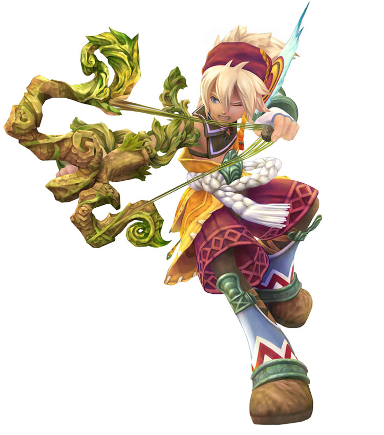 Keldy Slingshot Attack Render from Dawn of Mana