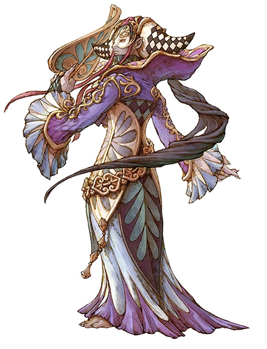Masked Guru Art from Dawn of Mana