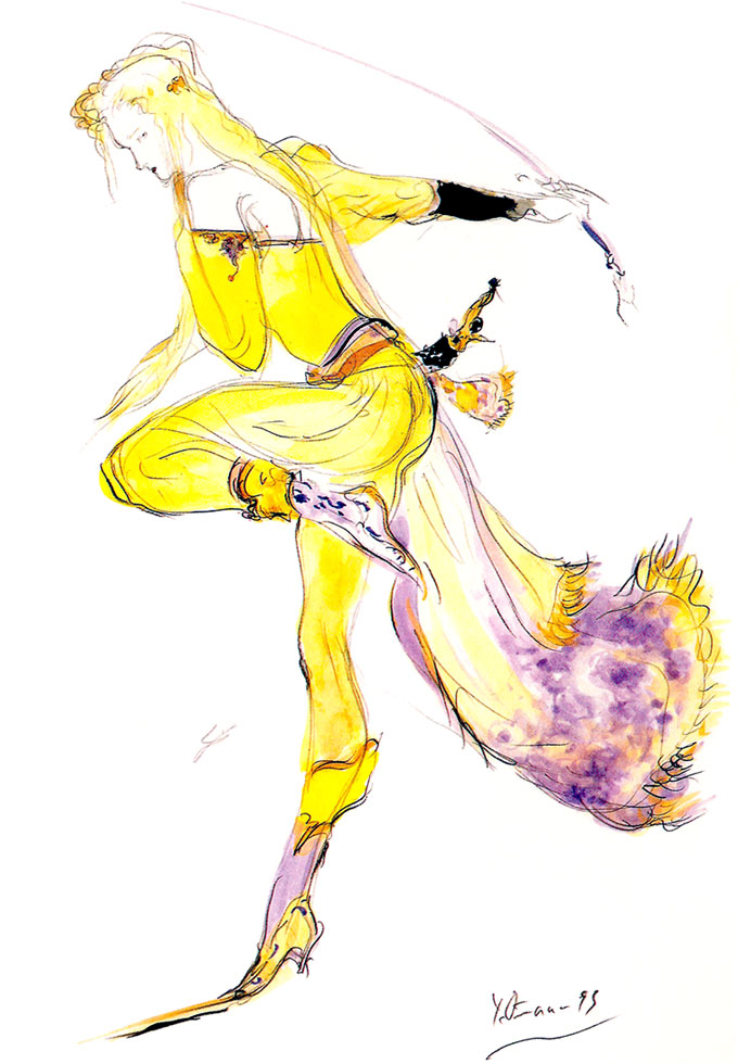 Celes Chere Concept Art from Final Fantasy VI