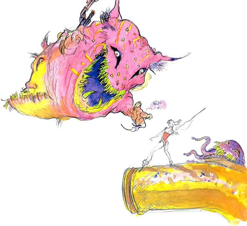 Chupon & Ultros Art from Final Fantasy VI
