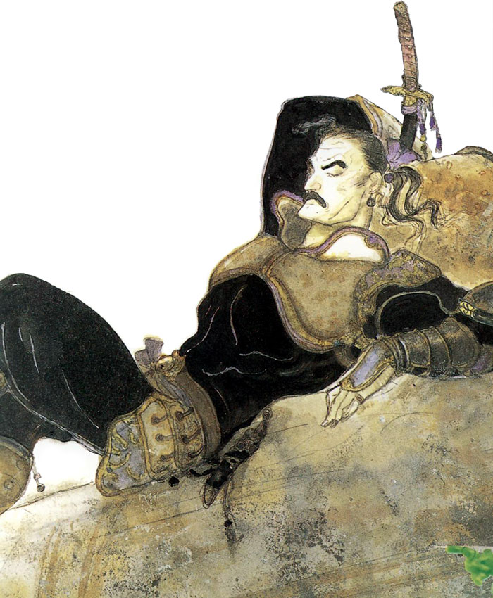 Cyan Garamonde Illustration from Final Fantasy VI