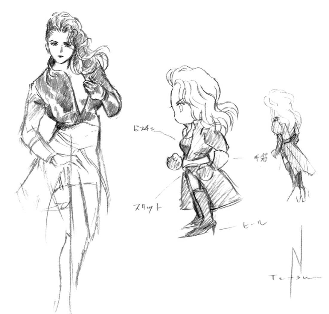 Darill Art from Final Fantasy VI
