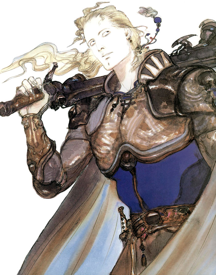 Edgar Figaro Art from Final Fantasy VI