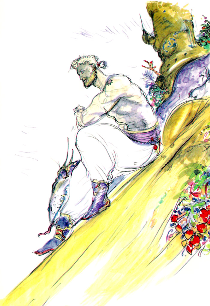 Sabin Figaro Art from Final Fantasy VI