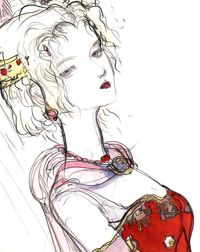 Terra Branford Face Artwork from Final Fantasy VI
