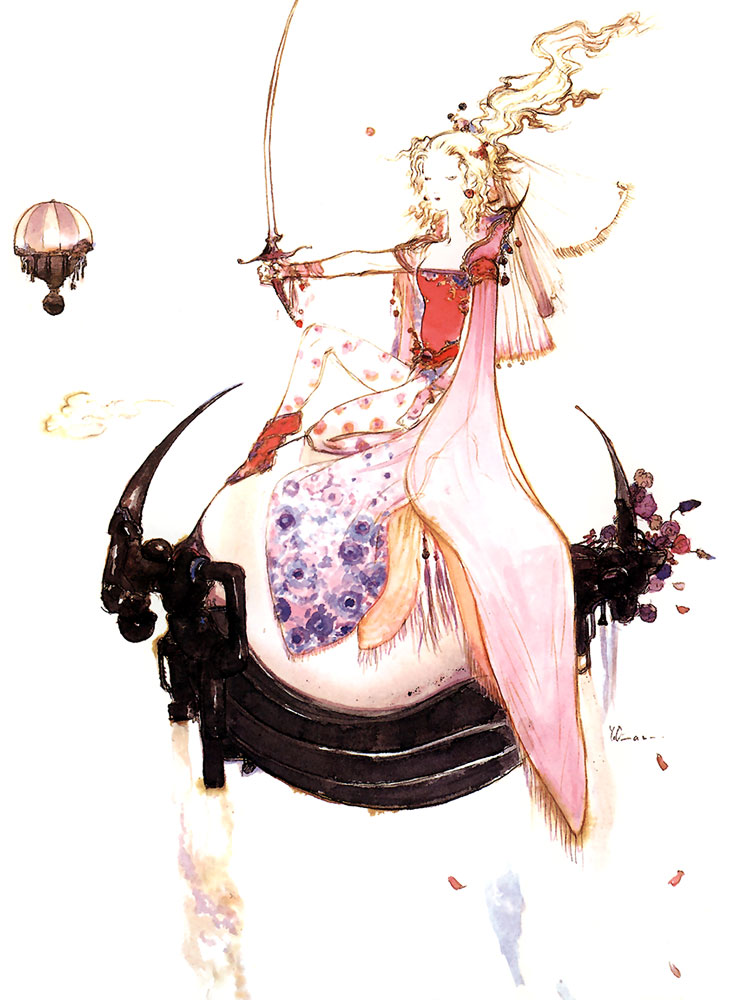 Terra on Floating Magitek Art from Final Fantasy VI