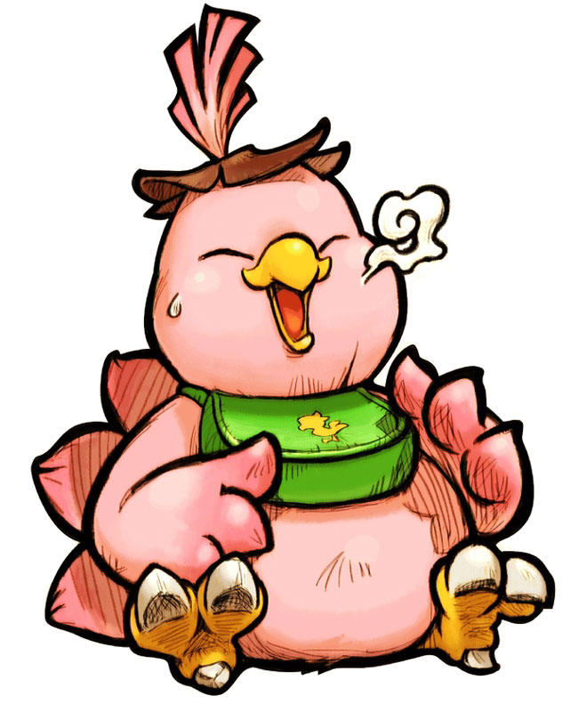 Peekaboo Art from Final Fantasy Fables: Chocobo Tales
