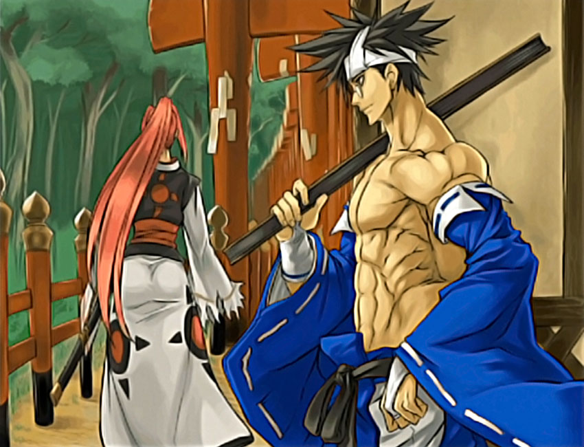 Anji Mito Story Ending Art from Guilty Gear XX Accent Core Plus