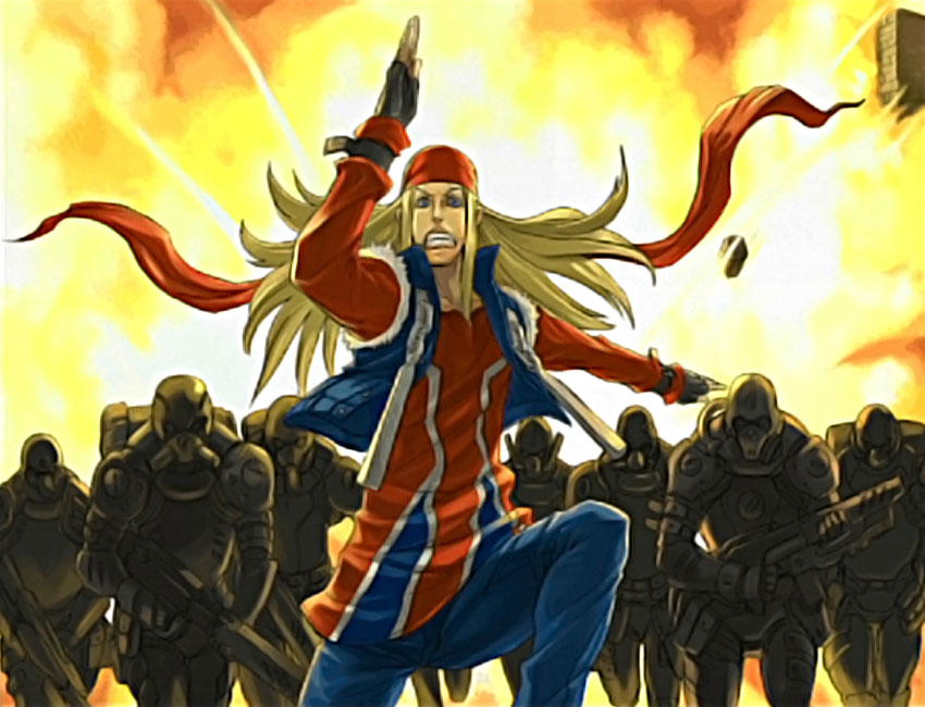 Axl Low Story Ending Artwork from Guilty Gear XX Accent Core Plus