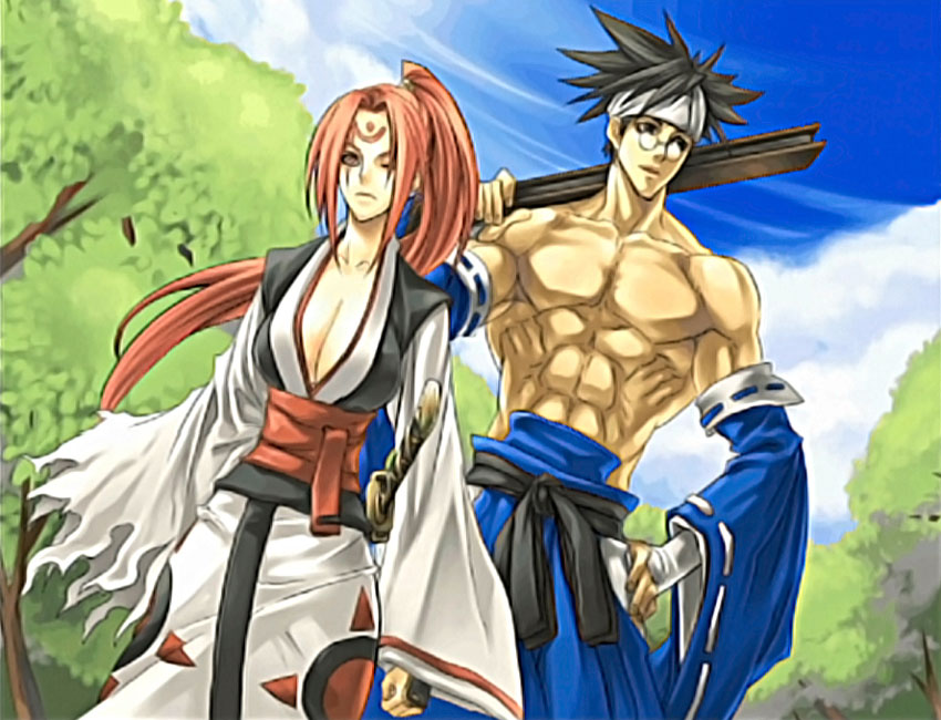 Baiken Story Ending Art from Guilty Gear XX Accent Core Plus