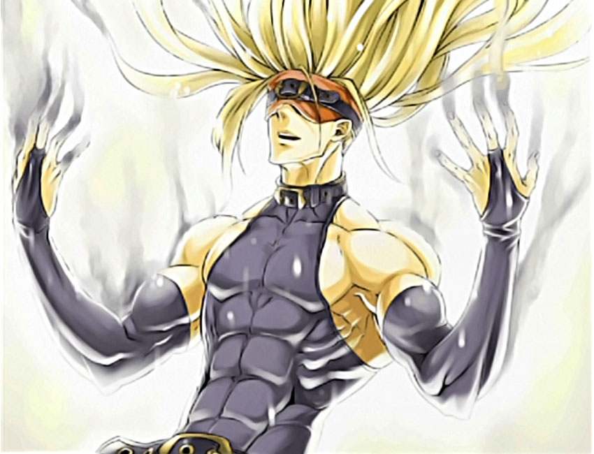 Eddie Story Ending Art from Guilty Gear XX Accent Core Plus