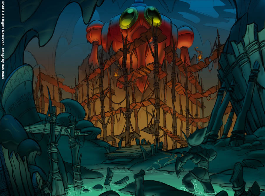Cavern Excavation Art from Jak & Daxter: The Precursor Legacy