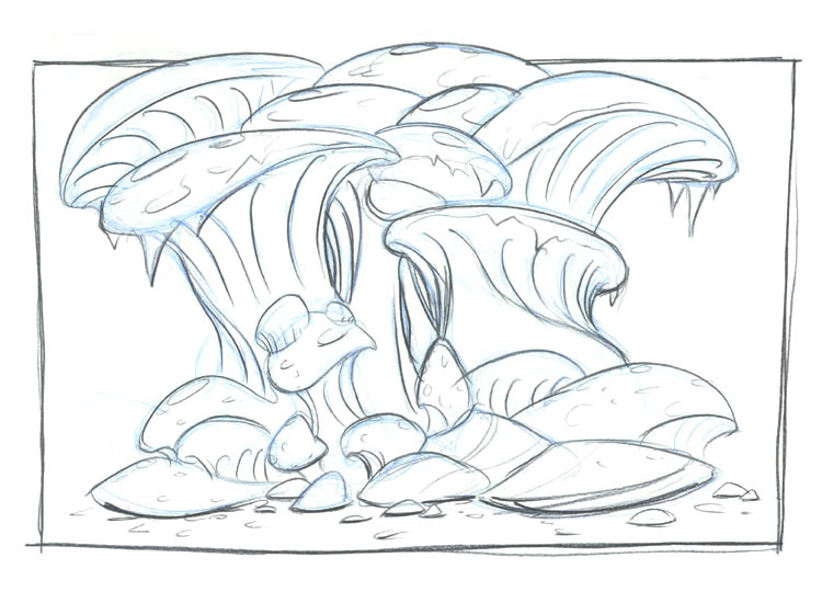 Cavern Study Art from Jak & Daxter: The Precursor Legacy