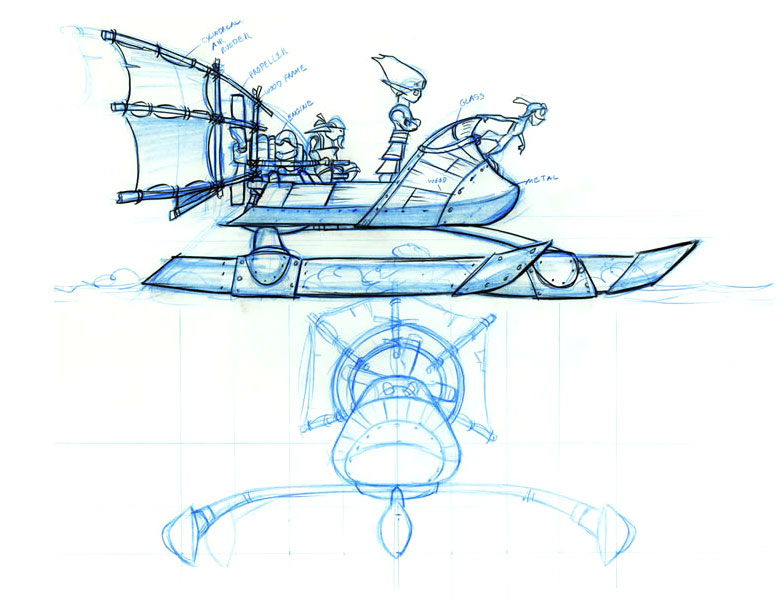 Farmer Speed Boat Art from Jak & Daxter: The Precursor Legacy