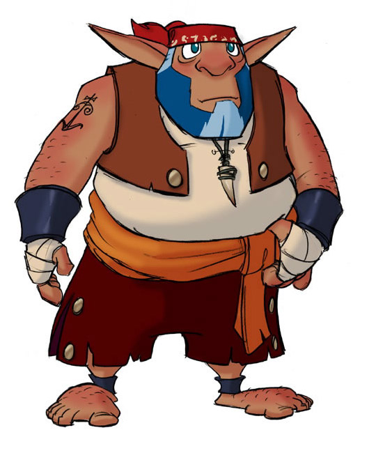 Fisherman Art from Jak & Daxter: The Precursor Legacy