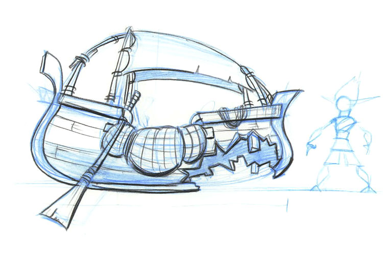 Fishing Boat Art from Jak & Daxter: The Precursor Legacy