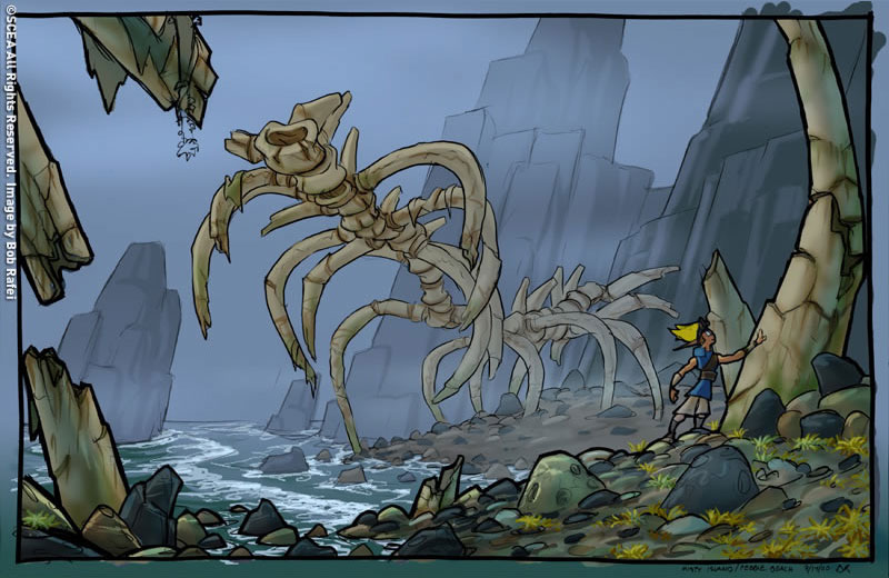 Pebble Beach Art from Jak & Daxter: The Precursor Legacy