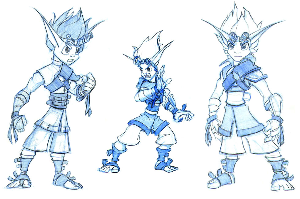 Jak Sketches from Jak & Daxter: The Precursor Legacy