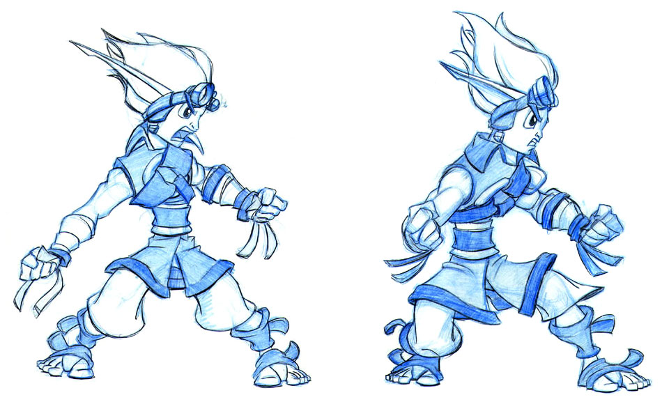 Jak Sketches from Jak & Daxter: The Precursor Legacy