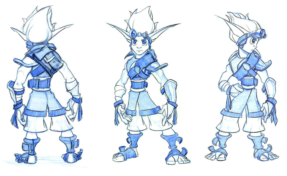 Jak Sketches from Jak & Daxter: The Precursor Legacy