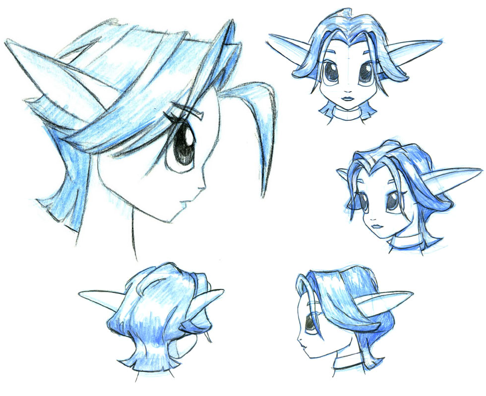 Keira Faces Art from Jak & Daxter: The Precursor Legacy