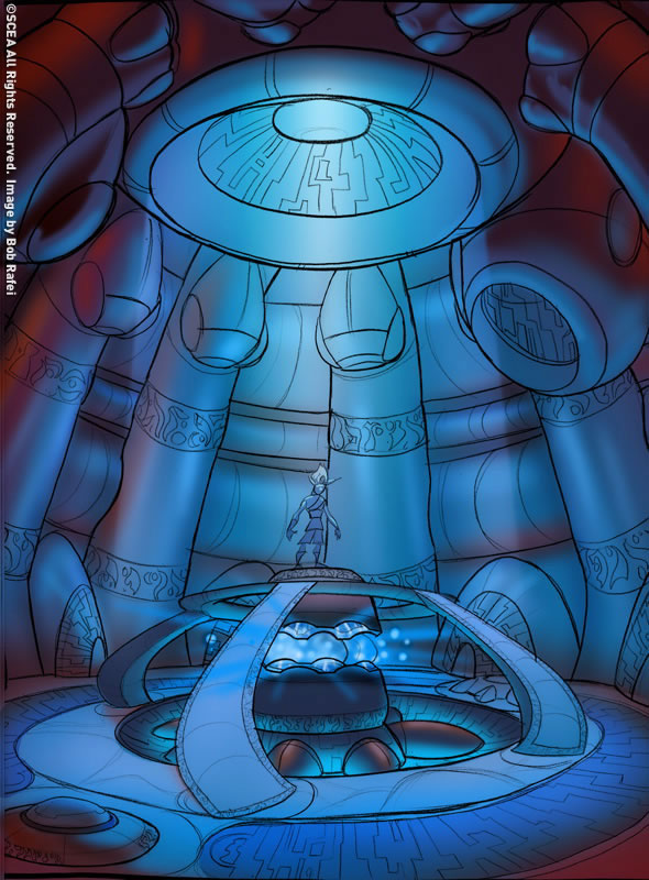 Temple Chamber Art from Jak & Daxter: The Precursor Legacy