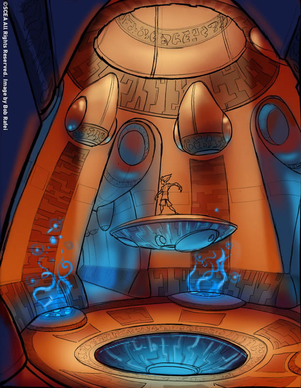 Temple Entrance Art from Jak & Daxter: The Precursor Legacy