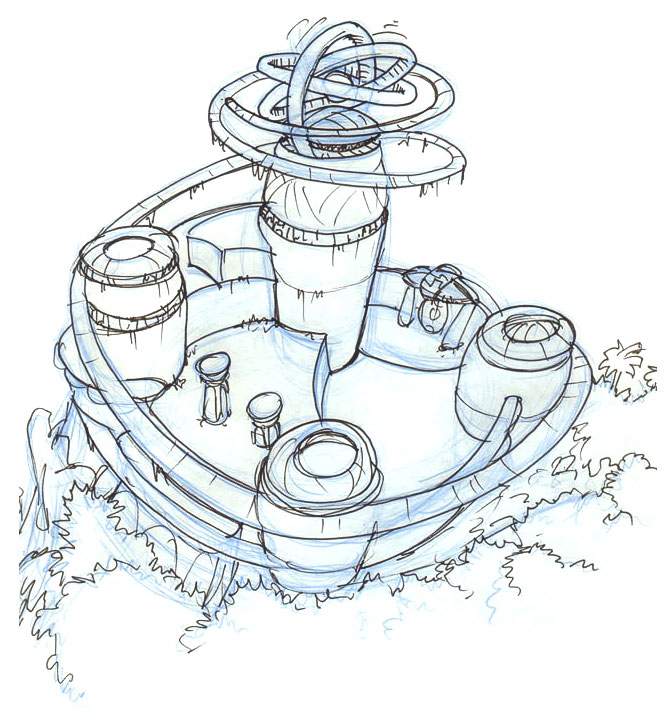Temple Top Art from Jak & Daxter: The Precursor Legacy