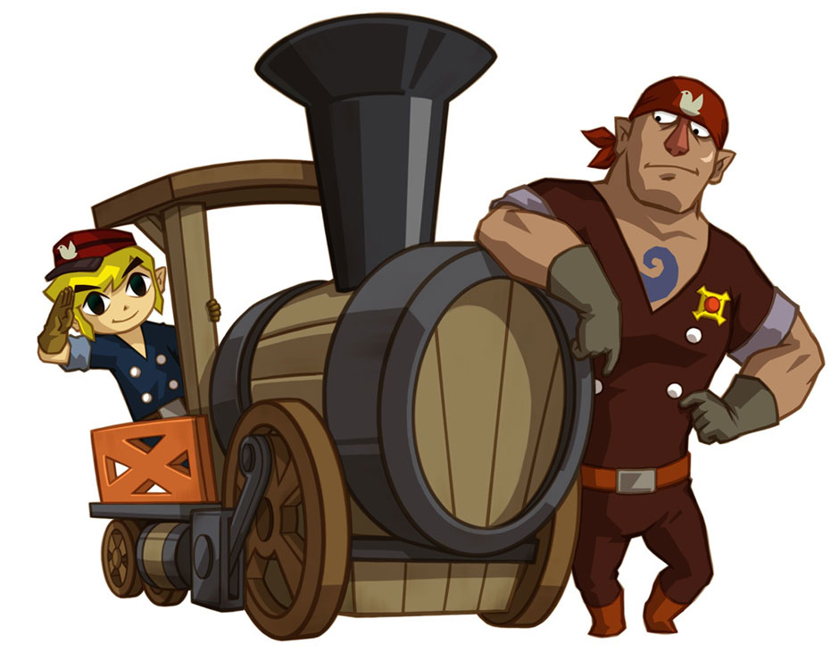 Link & Alfonzo Art from Legend of Zelda: Spirit Tracks