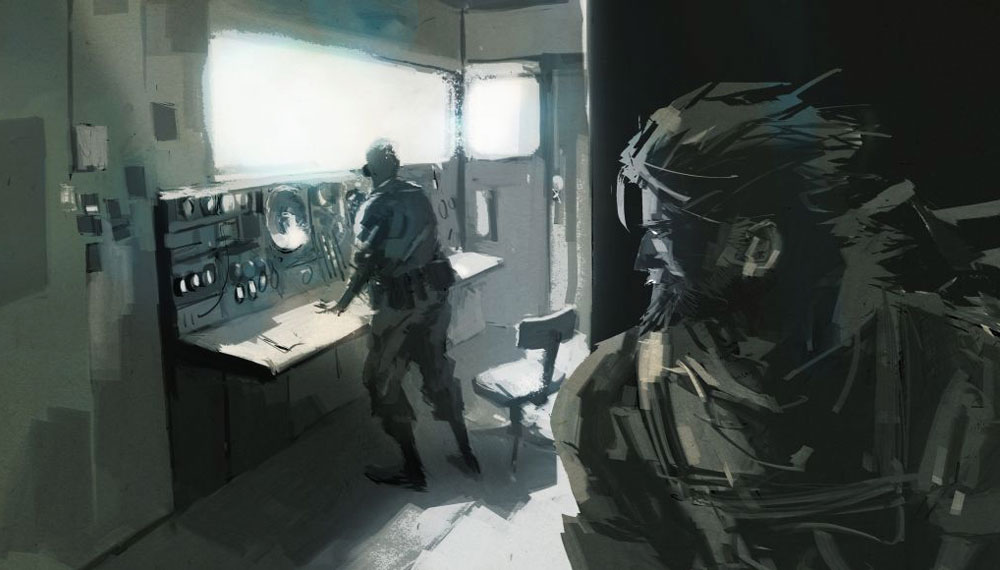 Control Room Art from Metal Gear Solid: Peace Walker