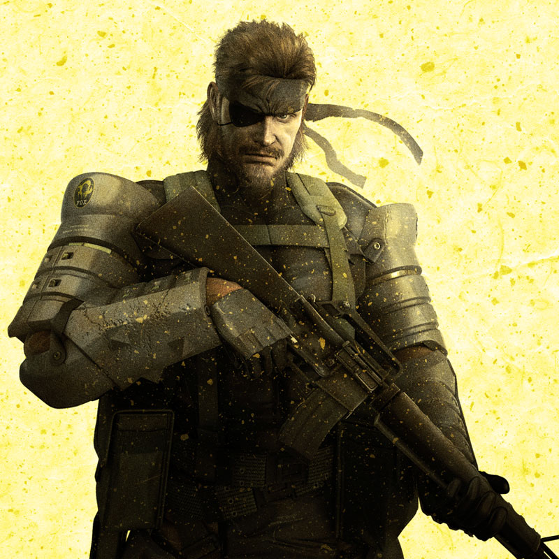 Snake Portrait Art from Metal Gear Solid: Peace Walker