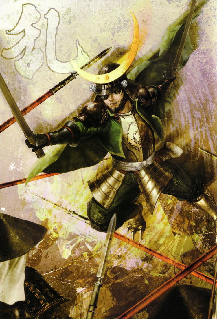 Date Masamune Illustration from Samurai Warriors