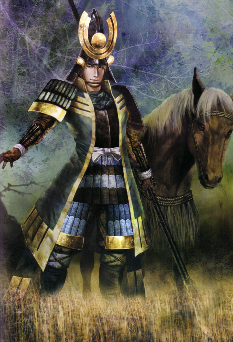 Azai Nagamasa Illustration from Samurai Warriors