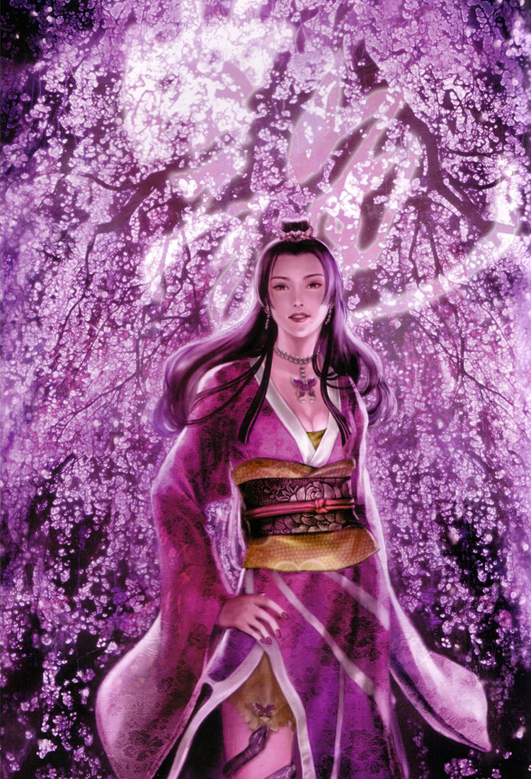 Nouhime Illustration from Samurai Warriors