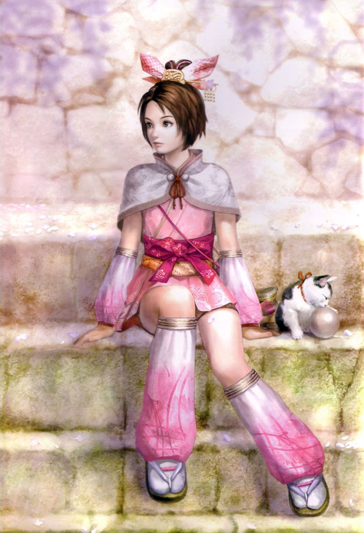 Oichi Illustration from Samurai Warriors