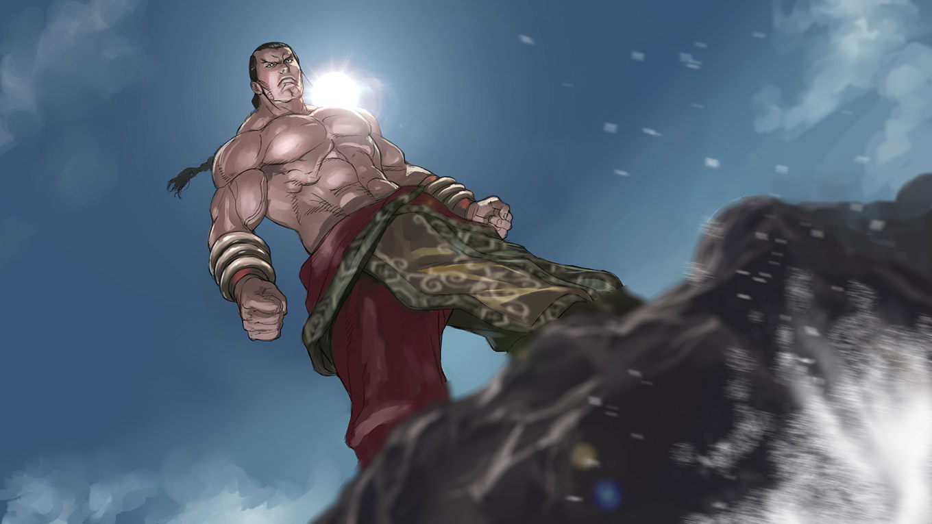 Feng Prologue Artwork from Tekken 6: Bloodline Rebellion