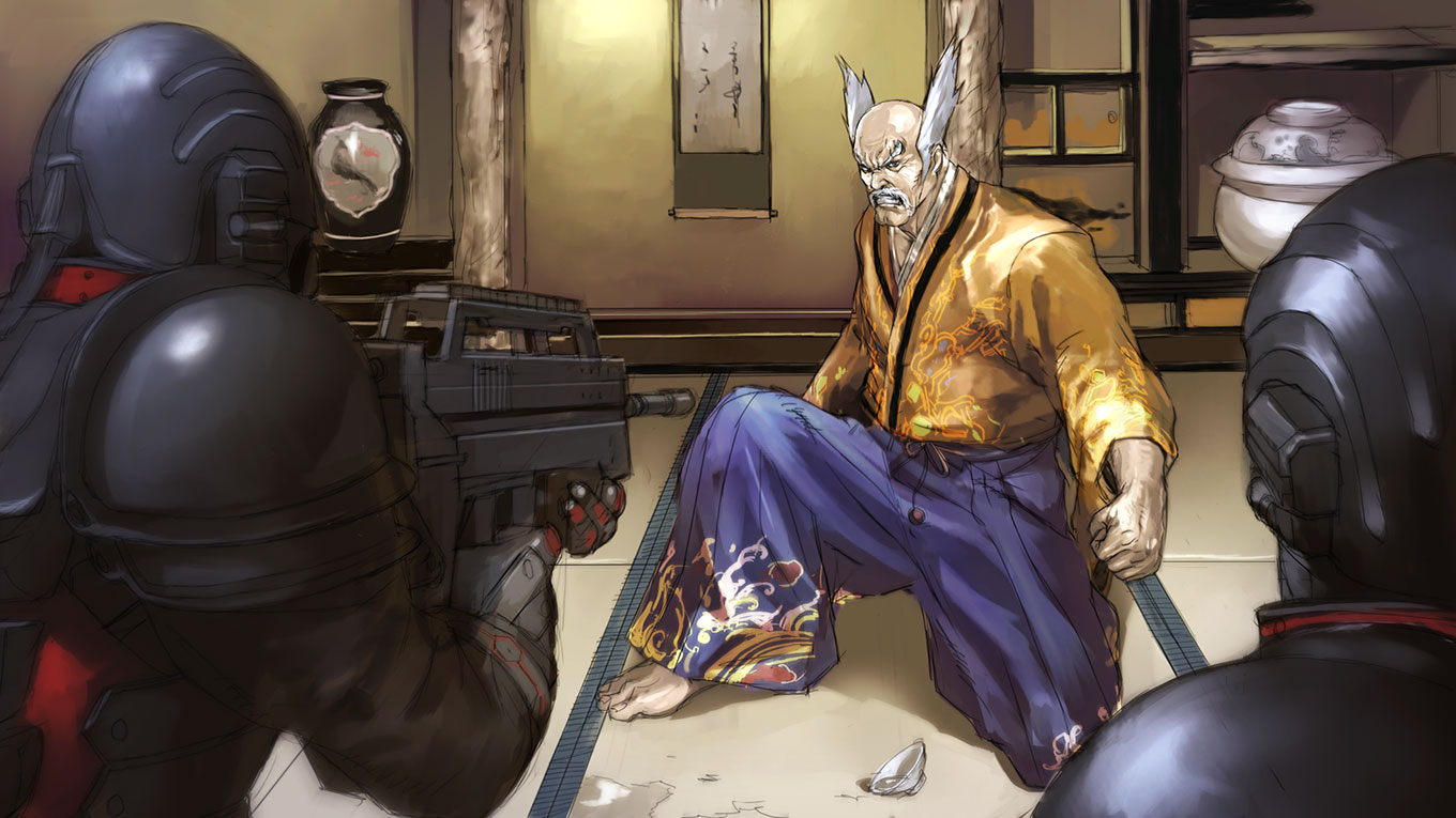 Heihachi Prologue Art from Tekken 6: Bloodline Rebellion