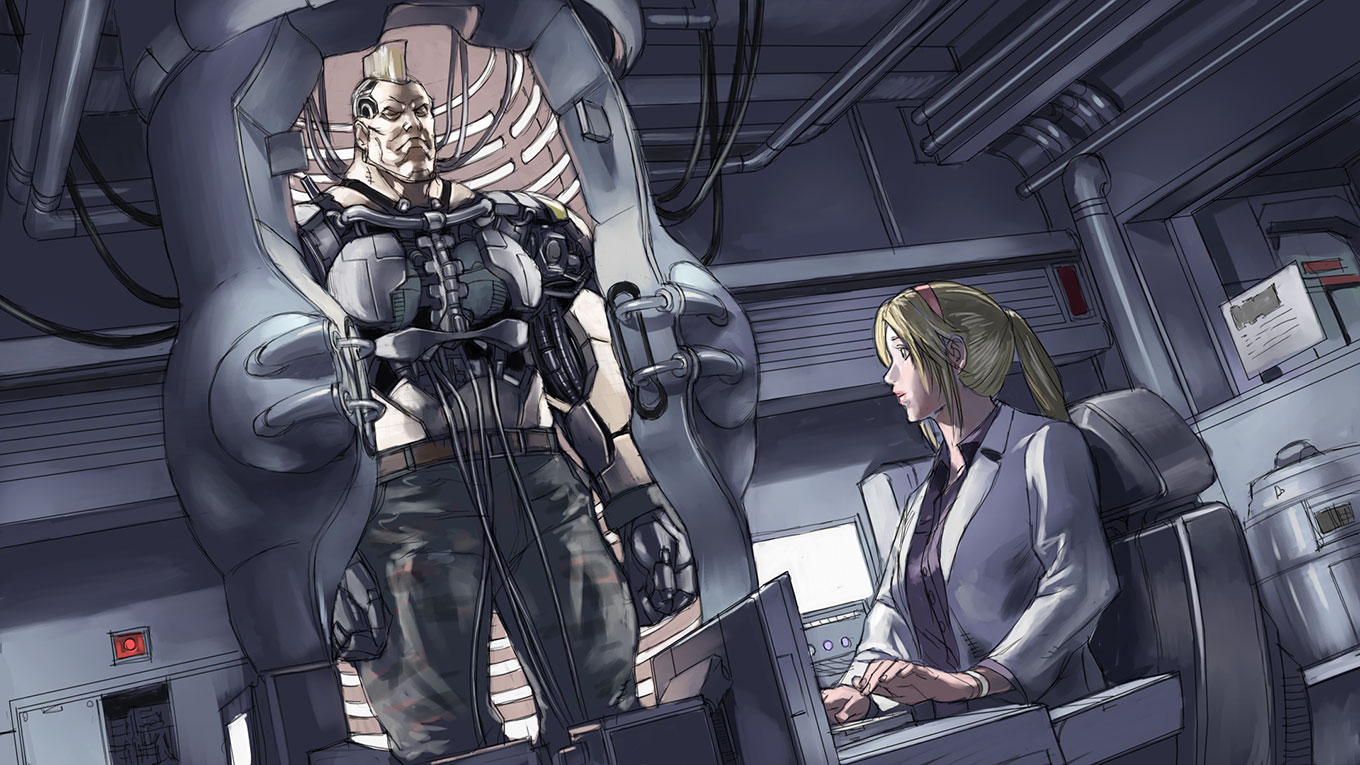 Jack 6 Prologue Art from Tekken 6: Bloodline Rebellion