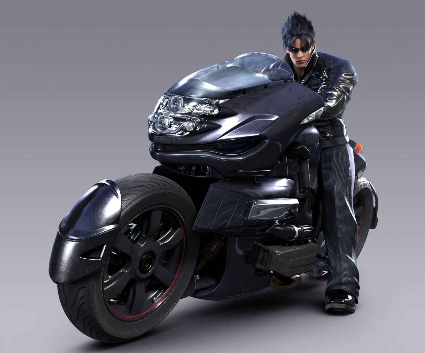 Jin Motorcycle Promo Art from Tekken 6: Bloodline Rebellion