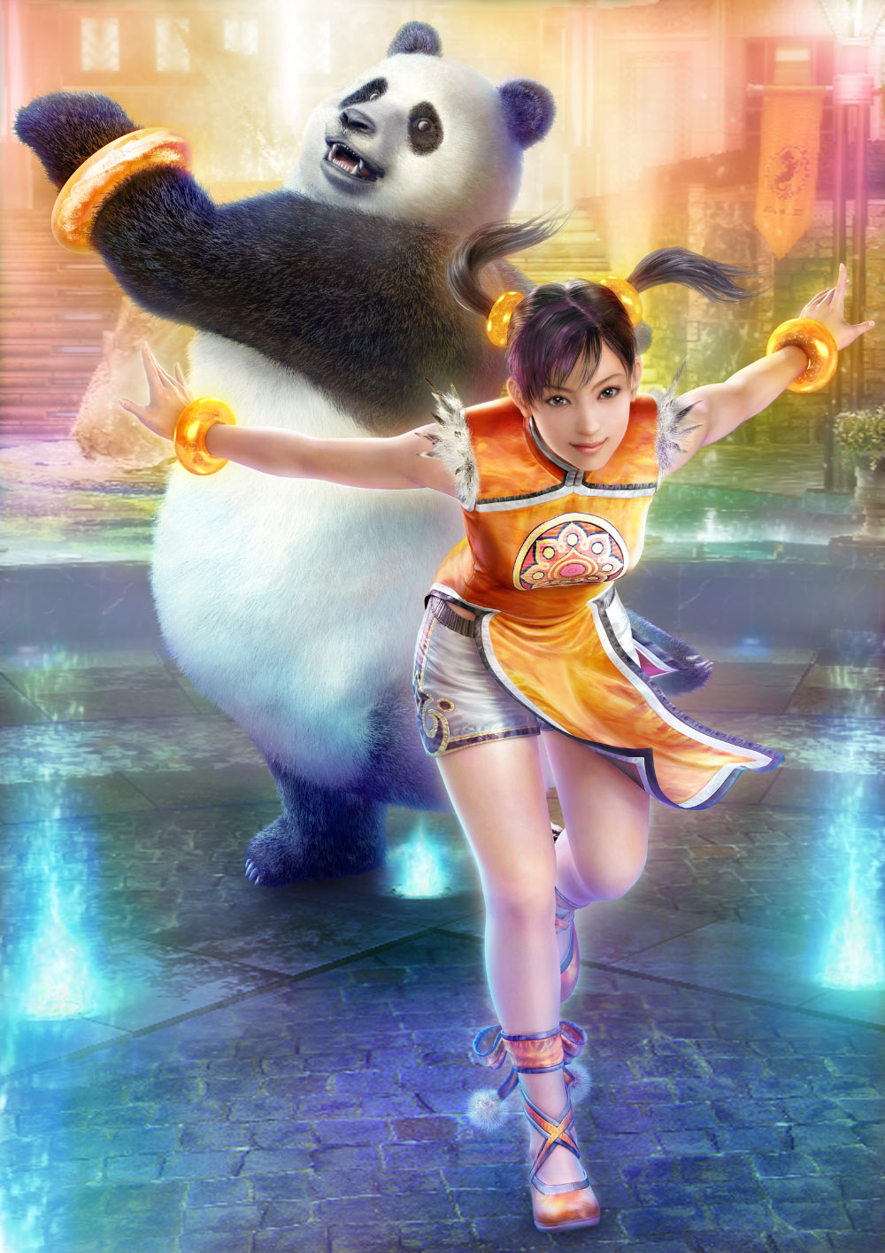 Xiaoyu and Panda Promo Art from Tekken 6: Bloodline Rebellion