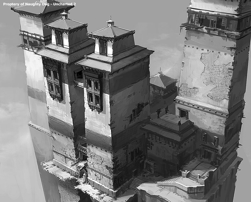 Gompa Entrance Art from Uncharted 2: Among Thieves
