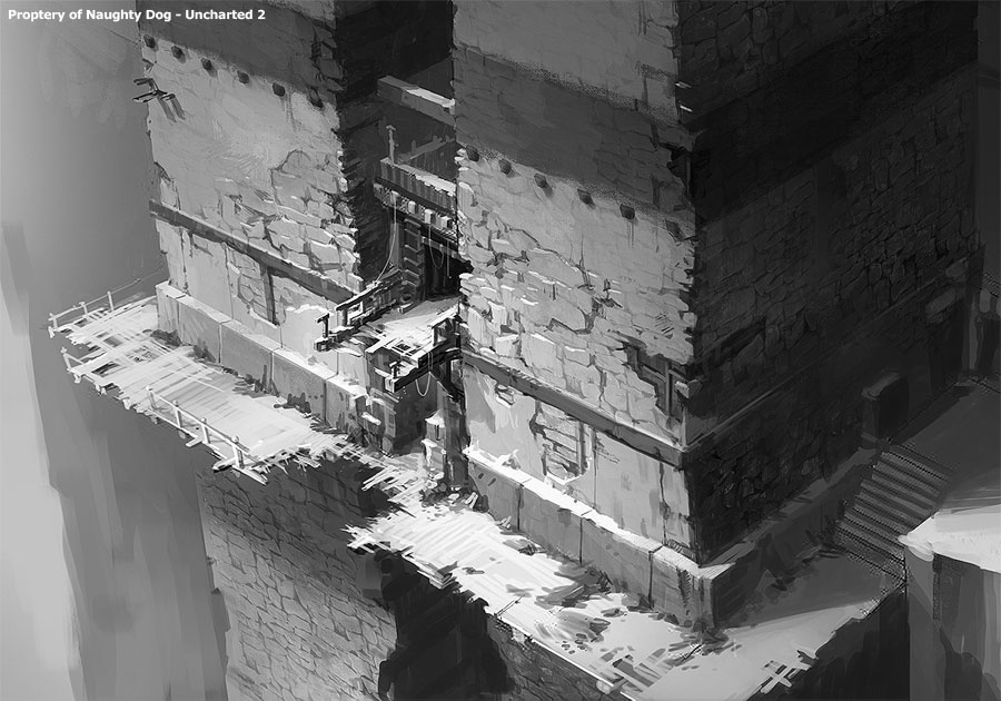 Gompa Entrance Artwork from Uncharted 2: Among Thieves