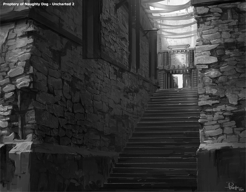 Gompa Main Gate Art from Uncharted 2: Among Thieves