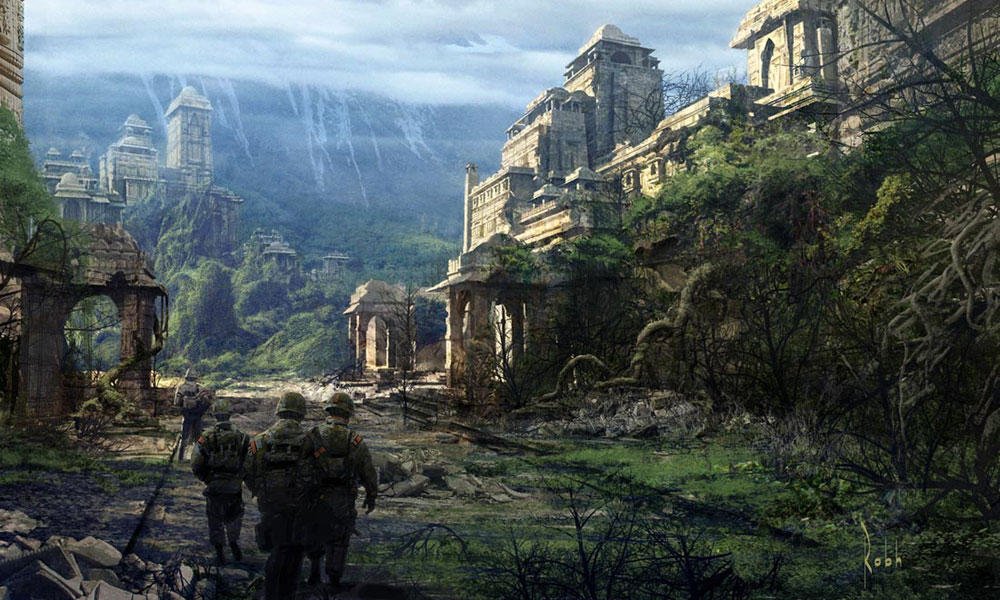 Shambhala Ground Level Art from Uncharted 2: Among Thieves