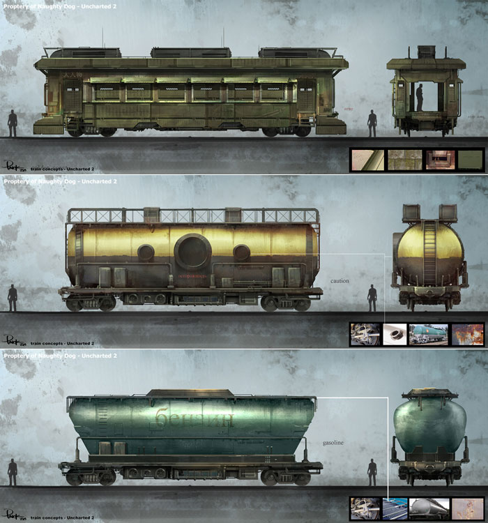 Train Concept Art from Uncharted 2: Among Thieves