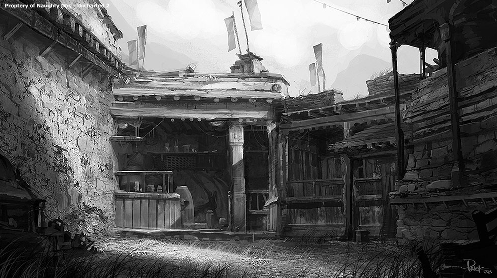 Village Artwork from Uncharted 2: Among Thieves